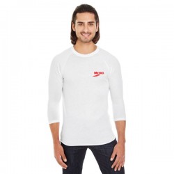 American Apparel Unisex Poly-Cotton 3/4-Sleeve Raglan T-Shirt